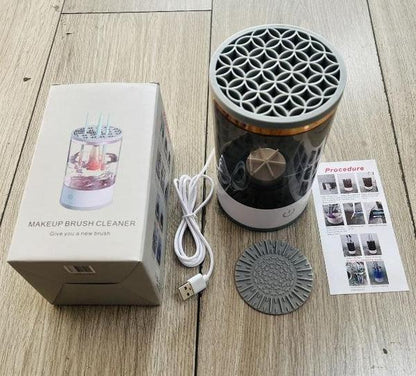 MakeClean CepilloPremium Mix - Lavador de Brochas de Maquillaje Portátil Profesional con Ultra Violeta